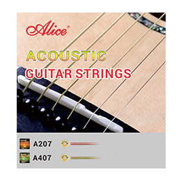 A208 Acoustic Guitar String Set, Stainless Steel Plain String, Copper Alloy Winding, (Phospohr Bronze Color) Anti-Rust Winding